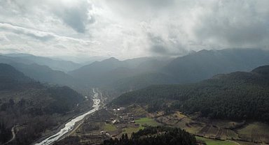 Ilgaz Dağı’nın eteklerinde mest eden sis manzarası