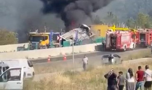 Bolu Dağı'nda feci kaza: Tır sürücüsü yanarak can verdi, 7 kişi yaralandı - Asayiş - Kamu Haber