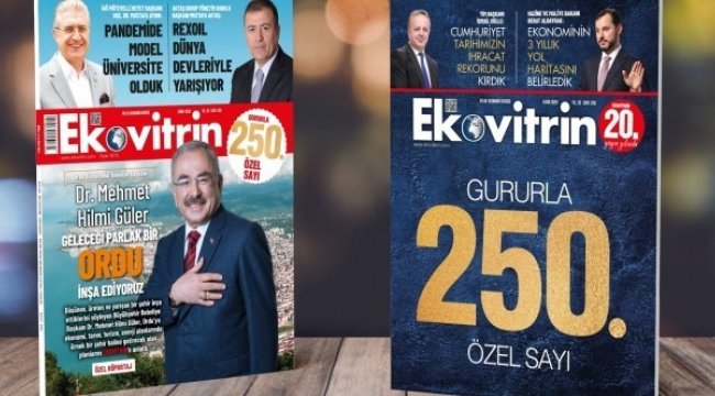 20 yıl önce yayın hayatına başlayan Ekovitrin Dergisi, 250'nci sayısını...