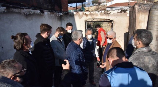 Bilecik Belediyesi, merkeze bağlı Yeniköy'de ekmek fırınında yangın çık...