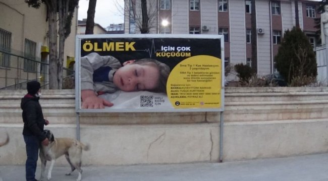Tokat'ın Reşadiye ilçesinde billboardlar SMA hastası Poyraz Ali'ye ...
