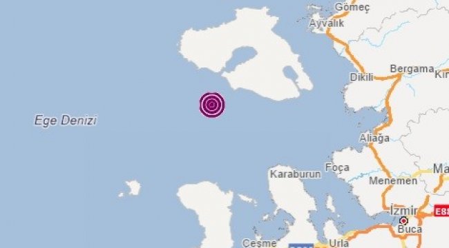İzmir'in Karaburun ilçesi açıklarında, 4,0 şiddetinde bir deprem meydan...
