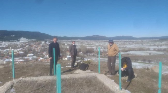 Kütahya'nın Dumlupınar ilçesi Büyükaslıhanlar köyü Kocatepe mevkiinde b...