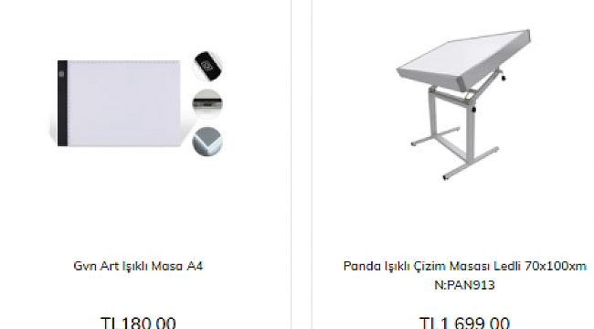 Çizim Masası Özellikleri