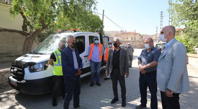 Talas Belediyesi birim müdürleri, ilçenin kırsal mahallelerinde bir dizi bi...