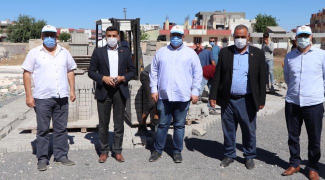 Viranşehir belediyesi Fen işleri müdürlüğü ilçenin Bahçelievler mahallesind...