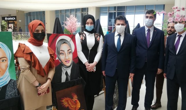 Erzurum Raci Alkır Güzel Sanatlar Lisesi Resim Bölümü öğrencilerinin yaklaş...
