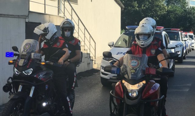 Kağıthane İlçe Emniyet Müdürlüğü ekipleri, motorize yunus ekipleri, trafik ...