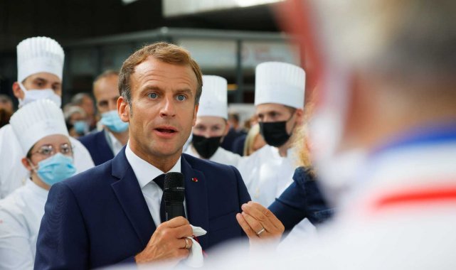 Fransa Cumhurbaşkanı Emmanuel Macron, Lyon ziyareti sırasında "Yaşasın...