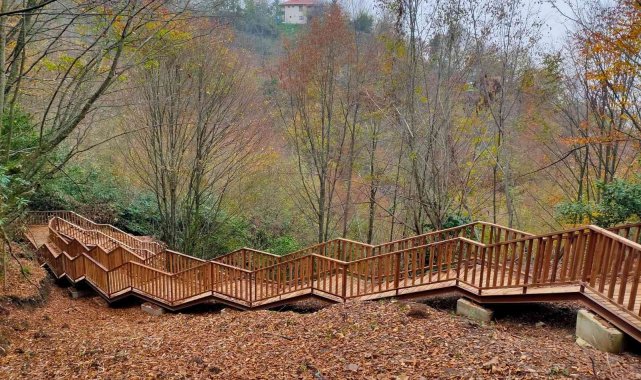 Aydınpınar Şelaleleri Tabiat Parkı ikinci yürüyüş yolu tamamlanıp doğasever...