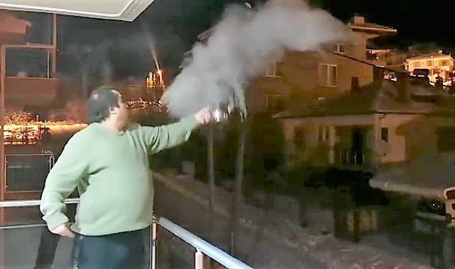 Denizli'nin en yüksek rakımlı ilçelerinden olan Çameli'de, eksi 16 ...