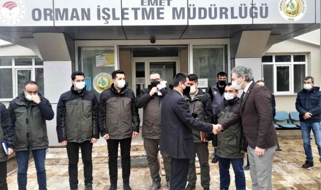 Kütahya Orman Bölge Müdürü Birol Dündar, Emet Orman İşletme Müdürlüğü'n...