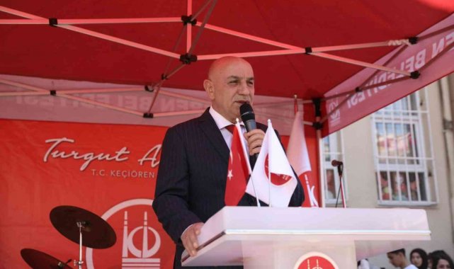 Keçiören Belediyesi tarafından ilçedeki 23 Nisan Ortaokulu'na inşa edil...