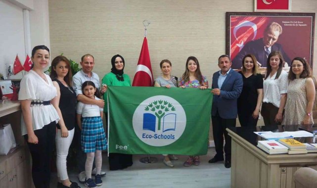 Tekirdağ'ın Çorlu ilçesinde bulunan Atakent İlkokulu, Eko-Okul unvanı a...