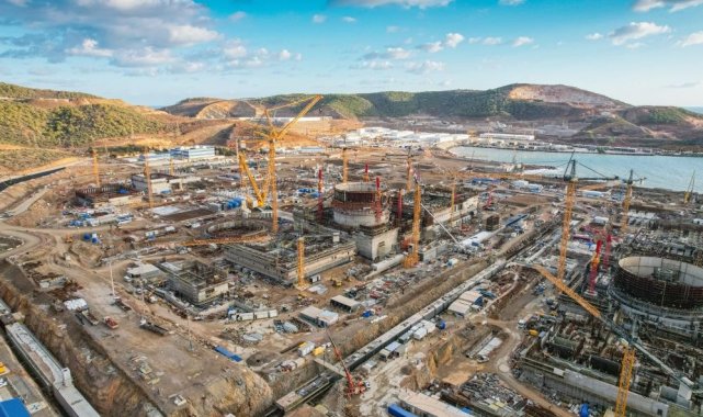 Mersin'in Gülnar ilçesinde yapımı süren Akkuyu Nükleer Güç Santrali (NG...
