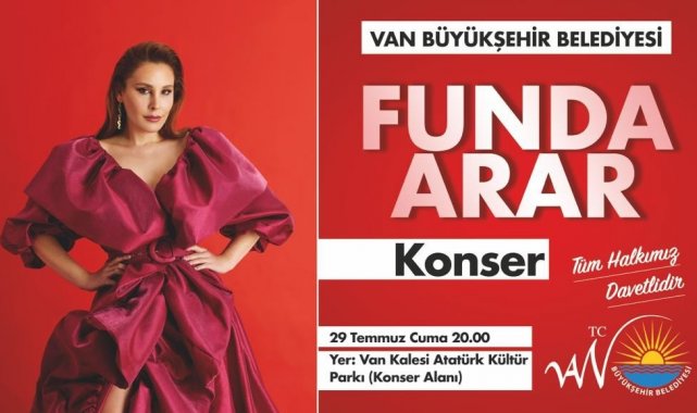 Van Büyükşehir Belediyesi kültür sanat etkinlikleri çerçevesinde ünlü şarkı...