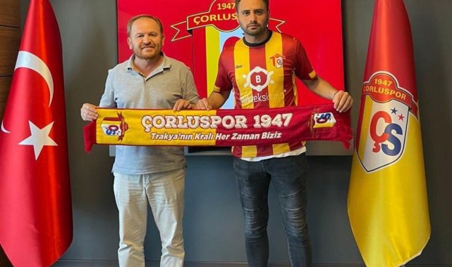 Talasgücü Belediyespor forması giyen Doğukan Çevik yeni sezon öncesi Çorlus...