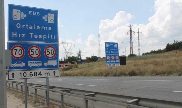 Aydın-İzmir Otoyolu'nda ortalama hız koridoru sınırını aşan sürücüler c...