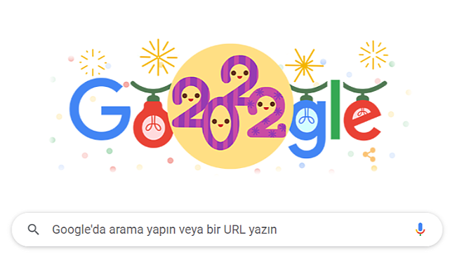 Yılbaşı Gecesi 2022 - Google Doodle