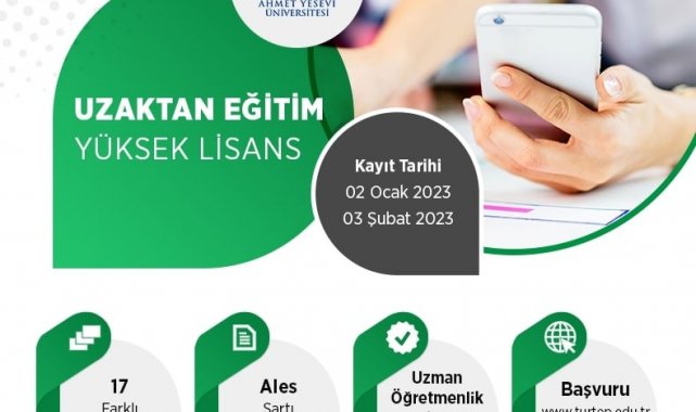 Ahmet Yesevi Üniversitesinin 19 bölümde tezsiz yüksek lisans programı kayıtları başladı