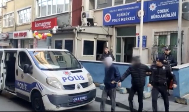 Şişli Feriköy Polis Merkezi Amirliği ekipleri aranması olan bir şahsı gözal...