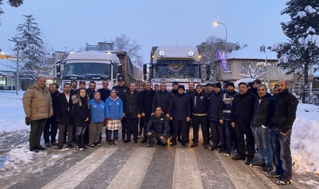 Bilecik'in Gölpazarı ilçesinde vatandaş tarafından verilen yardımlarla ...