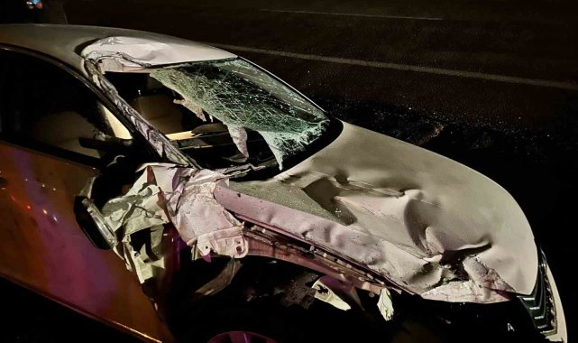 Afyonkarahisar'da meydana gelen kazada 2 kişi yaralanırken, kazaya karı...