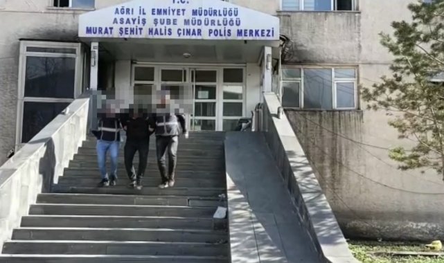 Ağrı'da bir kişinin kablo çaldığı anlar güvenlik kamerasına yansıdı