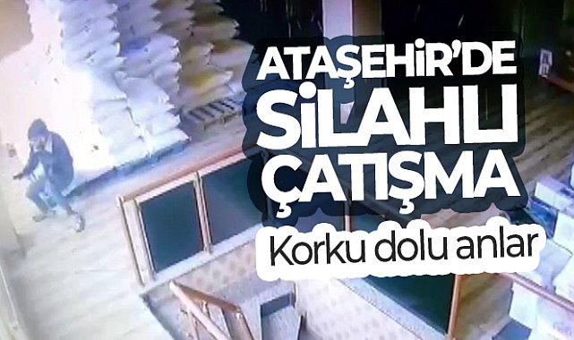 Ataşehir'de silahlı çatışma kamerada