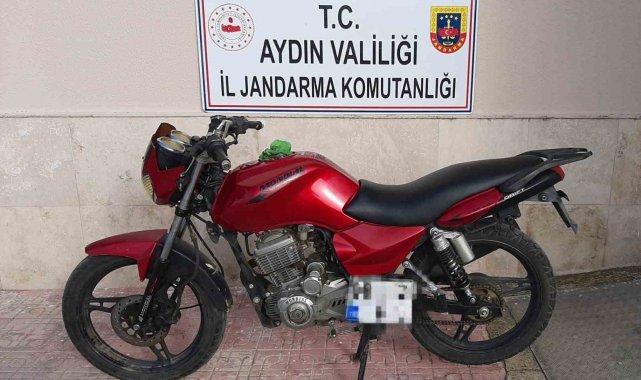 Aydın İl Jandarma Komutanlığı ekipleri tarafından motosiklet hırsızlığı ola...