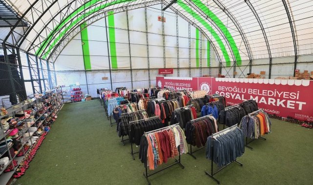 Beyoğlu Belediyesi tarafından Kahramanmaraş'ta kurulan Sosyal Market, R...