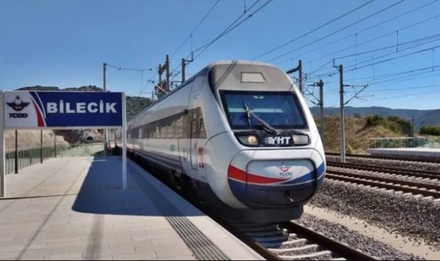 Bilecik'in Osmaneli ilçesinde Yüksek Hızlı Tren (YHT) hattına yüksek ge...