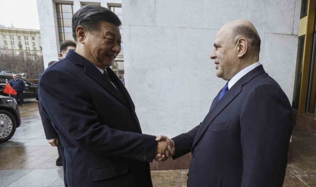 Çin Devlet Başkanı Xi Jinping, Rusya'nın başkenti Moskova'daki hükü...