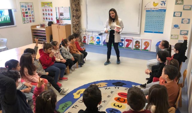 DÜZCE(İHA) –Bahçeşehir Koleji Düzce kampüsünde ilkokul öğrencilerine hastal...