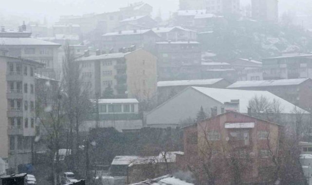 Hakkari'de etkili olan karla karışık yağmur ve sis sebebiyle görüş mesa...