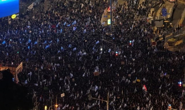 İsrail'de tartışmalı yargı reformuna yönelik protestolar devam ediyor. ...