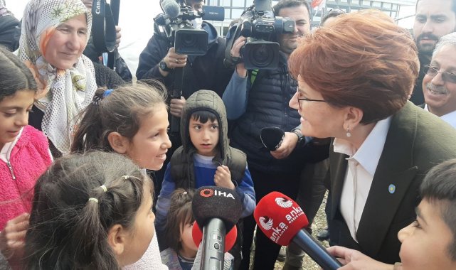 İYİ Parti Genel Başkanı Meral Akşener, depremin meydana geldiği Adıyaman