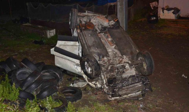 Ordu'da lüks 2 cipin çarpışması sonucu meydana gelen trafik kazasında 1...