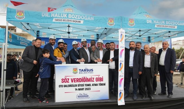 Tarsus Belediyesi, Oto Galericiler Sitesinin temelini gerçekleştirdiği töre...