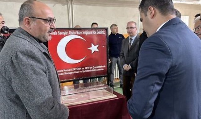 Türkiye turundaki Çanakkale Savaşları Gezici Müzesi Konya'nın Beyşehir ...