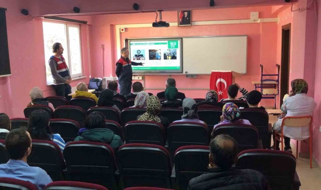 Zonguldak'ta jandarma ekiplerince öğretmenler ve velilere "En İyi ...