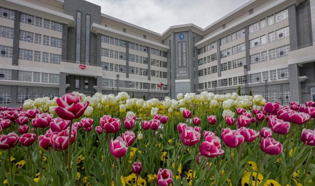 Çorum Belediyesi, şehri lale ve sümbüllerle donattı. Baharın gelmesiyle bir...