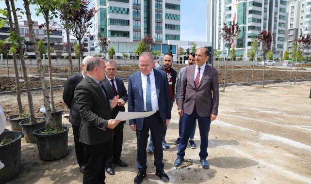 Baruthane Mahallesi'nde yapımına başlanan 'Spor Parkı' alanında...