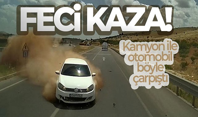 Çarşı ve mahalle bekçisinin öldüğü feci kaza kameraya yansıdı