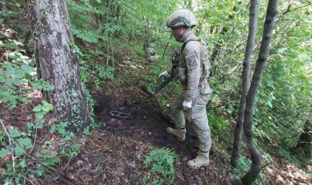 Hatay'da jandarma tarafından yapılan operasyonda, Amanoslar'da bölü...