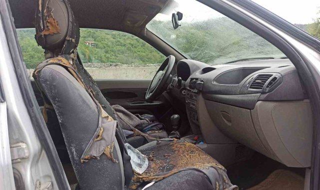 Kastamonu'nun Bozkurt ilçesinde LPG'li aracın tamir esnasında alev ...