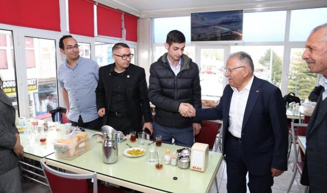 Kayseri Büyükşehir Belediye Başkanı Dr. Memduh Büyükkılıç, ilçe ziyaretleri...