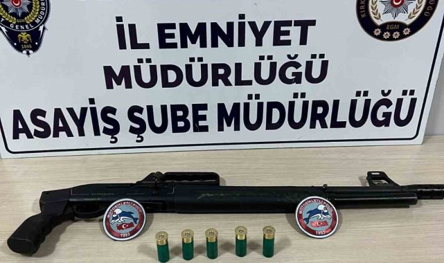 Kırklareli'de yapılan asayiş uygulamasında tabanca, tüfek ve uyuşturucu...