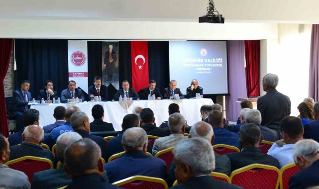 Kırşehir Valisi Hüdayar Mete Buhara, Akpınar ve Kaman İlçelerinde "Mah...