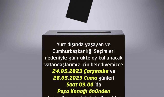 Nevşehir Belediyesi, yurt dışı seçmen kütüğüne kayıtlı olup Nevşehir'de...